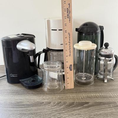 LOT 187K: Coffee Collection: Milk Frothing Machine, Coffee Maker & More
