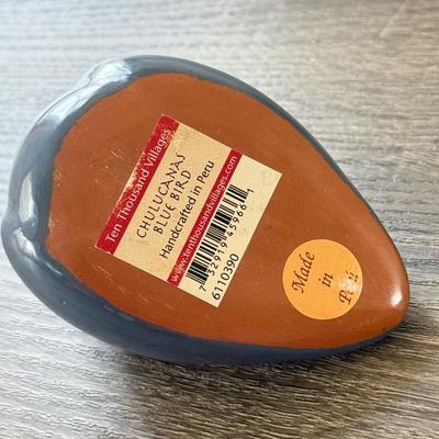 LOT 188: Carved Rabbit Whistle w/ Stamp & Mini Pottery Collection: Stoneware, Signed & More