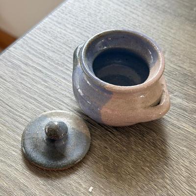 LOT 188: Carved Rabbit Whistle w/ Stamp & Mini Pottery Collection: Stoneware, Signed & More