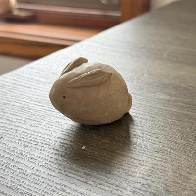 LOT 188: Carved Rabbit Whistle w/ Stamp & Mini Pottery Collection: Stoneware, Signed & More