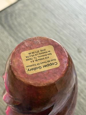 LOT 190: Two Copper Gallery Vases