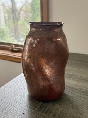 LOT 190: Two Copper Gallery Vases