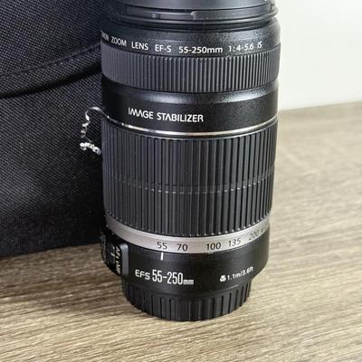 LOT 193X: Canon EF-S55-250mm Lens w/ Branded Bag