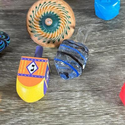 LOT 194K: Collection of Dreidels: Signed, Hand Blown & More