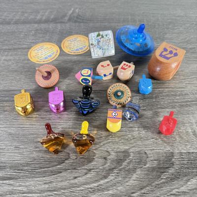 LOT 194K: Collection of Dreidels: Signed, Hand Blown & More