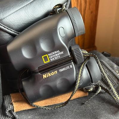 LOT 198X: Ricoh Shot Master Zoom 105 Camera, Nikon National Geographic Society Binoculars, Canon Camera Bag, Unused 35mm Film & More