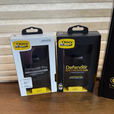 LOT 223X: Phone and Tablet Accessories: Dell Lattitude 7320 Detachable Action Pen, Otterbox Case, Credit Card Mobile Charger, PNC...