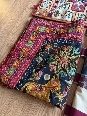 LOT 226F: Hand Made Wall Hangings & Embroidered Decorative Fabrics