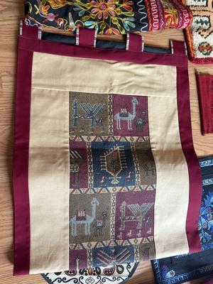 LOT 226F: Hand Made Wall Hangings & Embroidered Decorative Fabrics