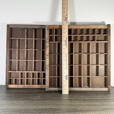 LOT 228K: Vintage Printing Press Trays - Great for Miniature Display