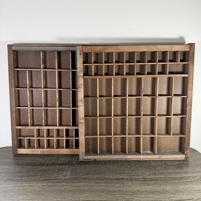 LOT 228K: Vintage Printing Press Trays - Great for Miniature Display