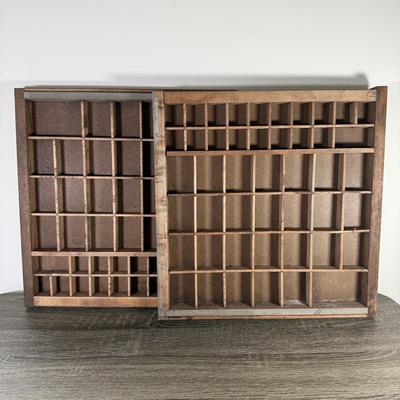 LOT 228K: Vintage Printing Press Trays - Great for Miniature Display