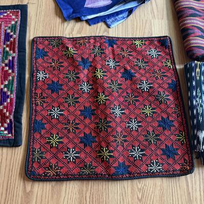 LOT 231F: Embroidered Pillow Covers & Decorative Fabrics