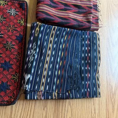 LOT 231F: Embroidered Pillow Covers & Decorative Fabrics