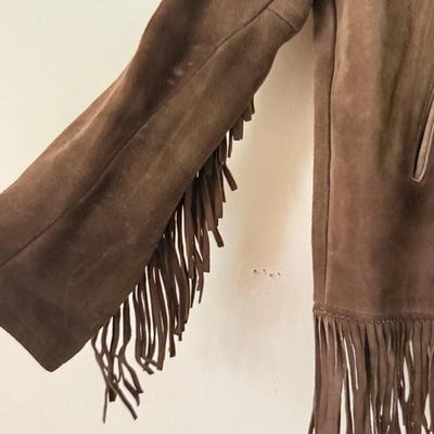 LOT 232F: Vintage Harvey Neal Sportswear Suede Fringe Jacket