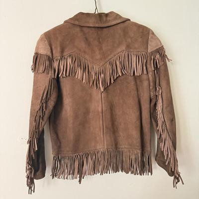 LOT 232F: Vintage Harvey Neal Sportswear Suede Fringe Jacket