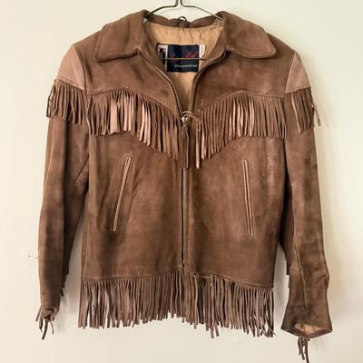 LOT 232F: Vintage Harvey Neal Sportswear Suede Fringe Jacket