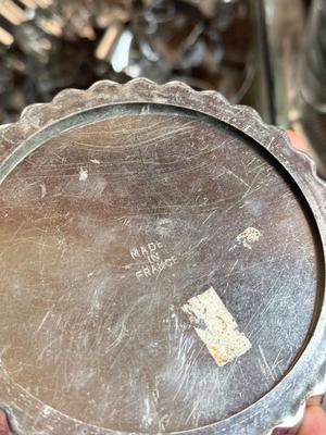 LOT 233: Baking Collection: Mini Cast Iron Loaf Pans in Box, Pie & Tart Pans, Pyrex Glass Dishes, Cake Plate w/ Metal Cloche & More