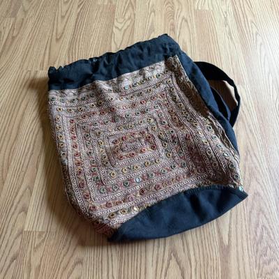 LOT 241: Map Print Bag & Hand Made Backpack