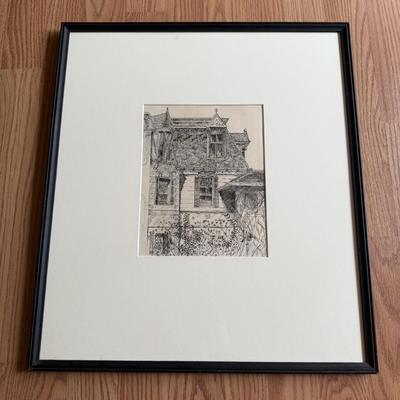 LOT 249: House Profile Signed Artwork