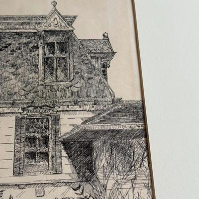 LOT 249: House Profile Signed Artwork