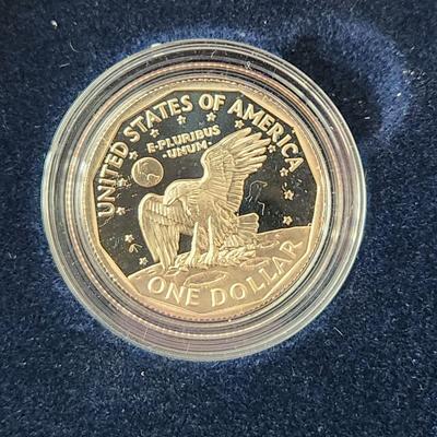1999 United States Mint Susan B Anthony Proof Dollar Coin w COA