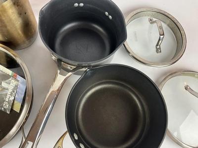 K853 Calphalon 3.5qt, 4qt Sauce , and 4qt Cookware