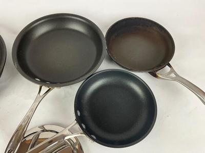 K854 Lot of Four Calphalon Skillet Pans