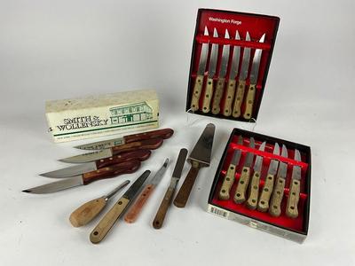 K855 Washington Forge Knife Sets with Smith & Wollensky Knife Set