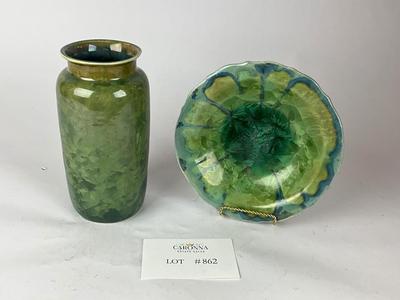 L862 Edgecomb Pottery Bowl and Vase