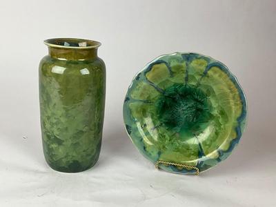 L862 Edgecomb Pottery Bowl and Vase