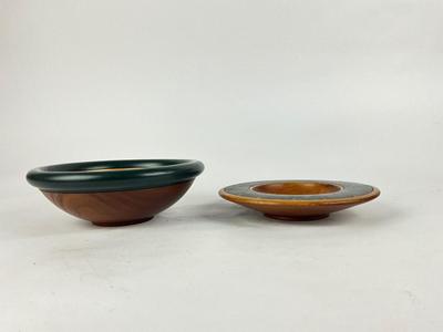L863 Artisan Made Handpainted Wood Bowls by Vale Neil Scobie