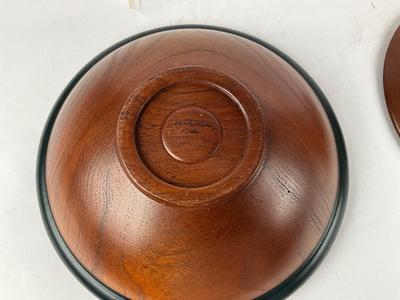 L863 Artisan Made Handpainted Wood Bowls by Vale Neil Scobie