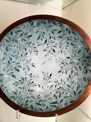 L864 Large Artisan Made Handpainted Bowl by Shaari Horowitz & Alister Jones