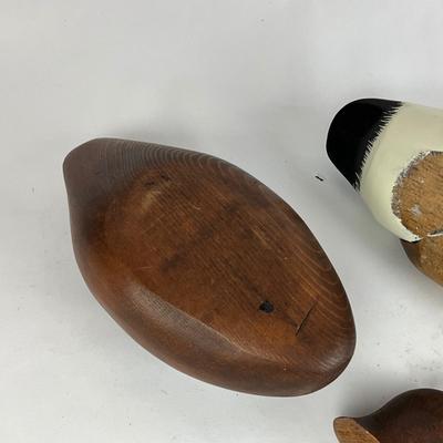 L865 Lot of Three Carved Decoys