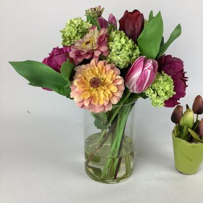 L930 Silk Tulip Arrangements