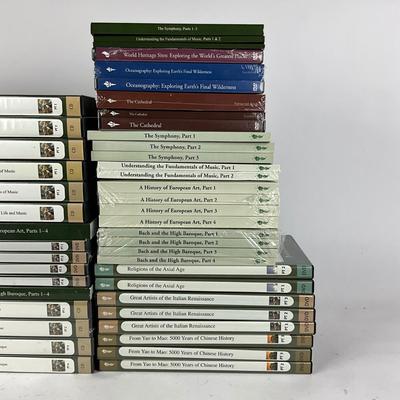 L951 Large Lot of The Great Courses, Lectures, DVD's, Books, CD's , Transcript and Course Guide Books