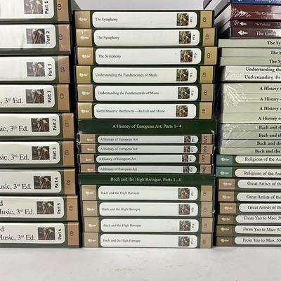 L951 Large Lot of The Great Courses, Lectures, DVD's, Books, CD's , Transcript and Course Guide Books