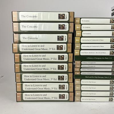 L951 Large Lot of The Great Courses, Lectures, DVD's, Books, CD's , Transcript and Course Guide Books