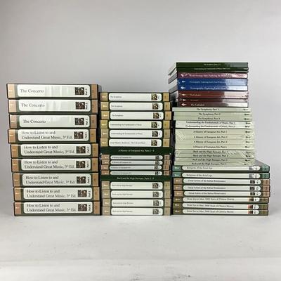 L951 Large Lot of The Great Courses, Lectures, DVD's, Books, CD's , Transcript and Course Guide Books