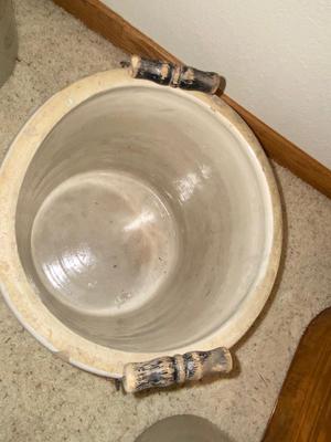 ANTIQUE 5 GALLON CROCK WITH HANDLES PATENTED DEC 21, 1915