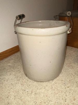 ANTIQUE 5 GALLON CROCK WITH HANDLES PATENTED DEC 21, 1915