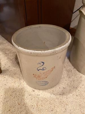 ANTIQUE RED WING 2 GALLON STONEWARE CROCK