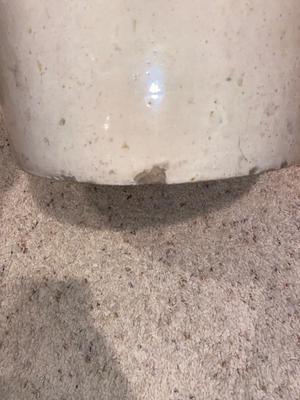 ANTIQUE MONMOUTH POTTERY 6 GALLON STONEWARE CROCK