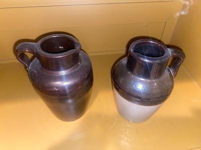 ANTIQUE STONEWARE, GLAZED JUGS
