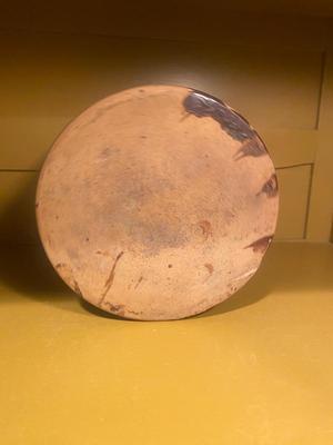 BROWN CROCK TYPE STONEWARE JAR