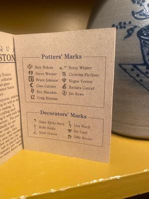 ROWE POTTERY WORKS SALT-GLAZE STONEWARE CROCK