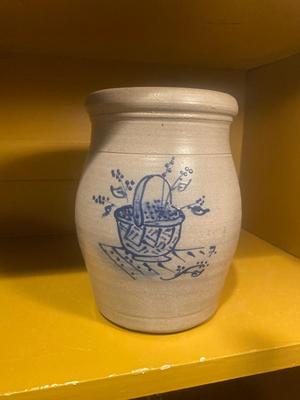 ROWE POTTERY WORKS SALT-GLAZE STONEWARE CROCK