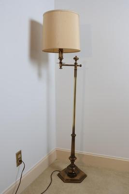 STIFFEL Vintage Brass Floor Lamp