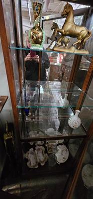 Tall Display Cabinet with Lights Inside